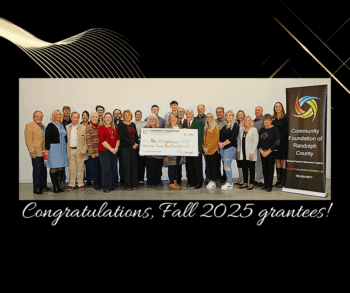Group photo of Community Foundation of Randolph County's Fall 2025 grantees.