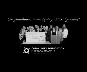 Congratulatory statement with photo of the representatives of grant recipient organizations for the Spring 2026 grant cycle.